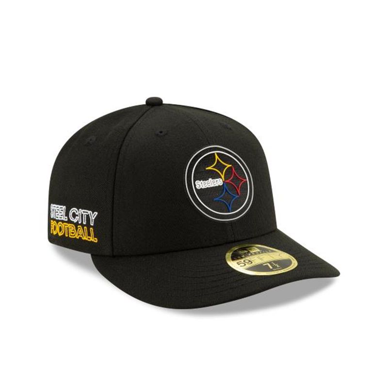 NFL Pittsburgh Steelers Official Draft Low Profile 59Fifty Fitted (XMT3927) - Black New Era Caps